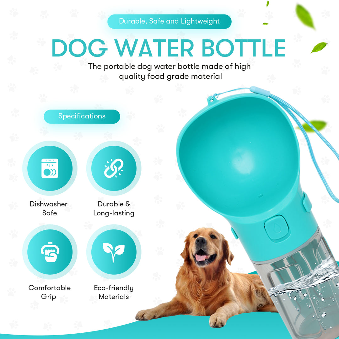 K9 Kup: 10.1 oz - 4-in-1 Portable Travel Dog Water Bottle – K9 Kups